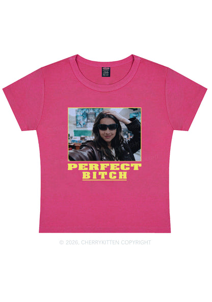 Custom Perfect Bxxch Y2K Baby Tee Cherrykitten