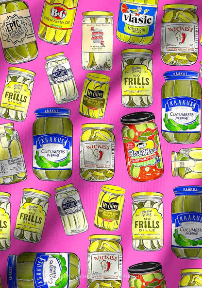 Christmas Pickle Y2K Print Long Sleeve Pajama Set Cherrykitten