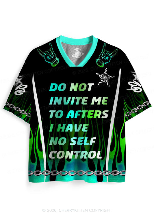 Do Not Invite Me To Afters Y2K Sport Jersey Shirts Cherrykitten