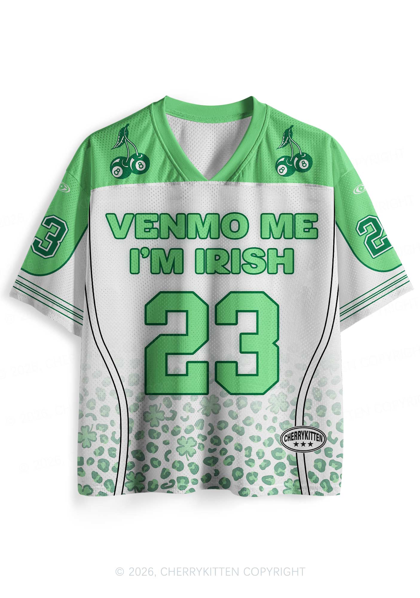 Custom Venmo Me Im Irish St Patricks Y2K Sport Jersey Shirts Cherrykitten