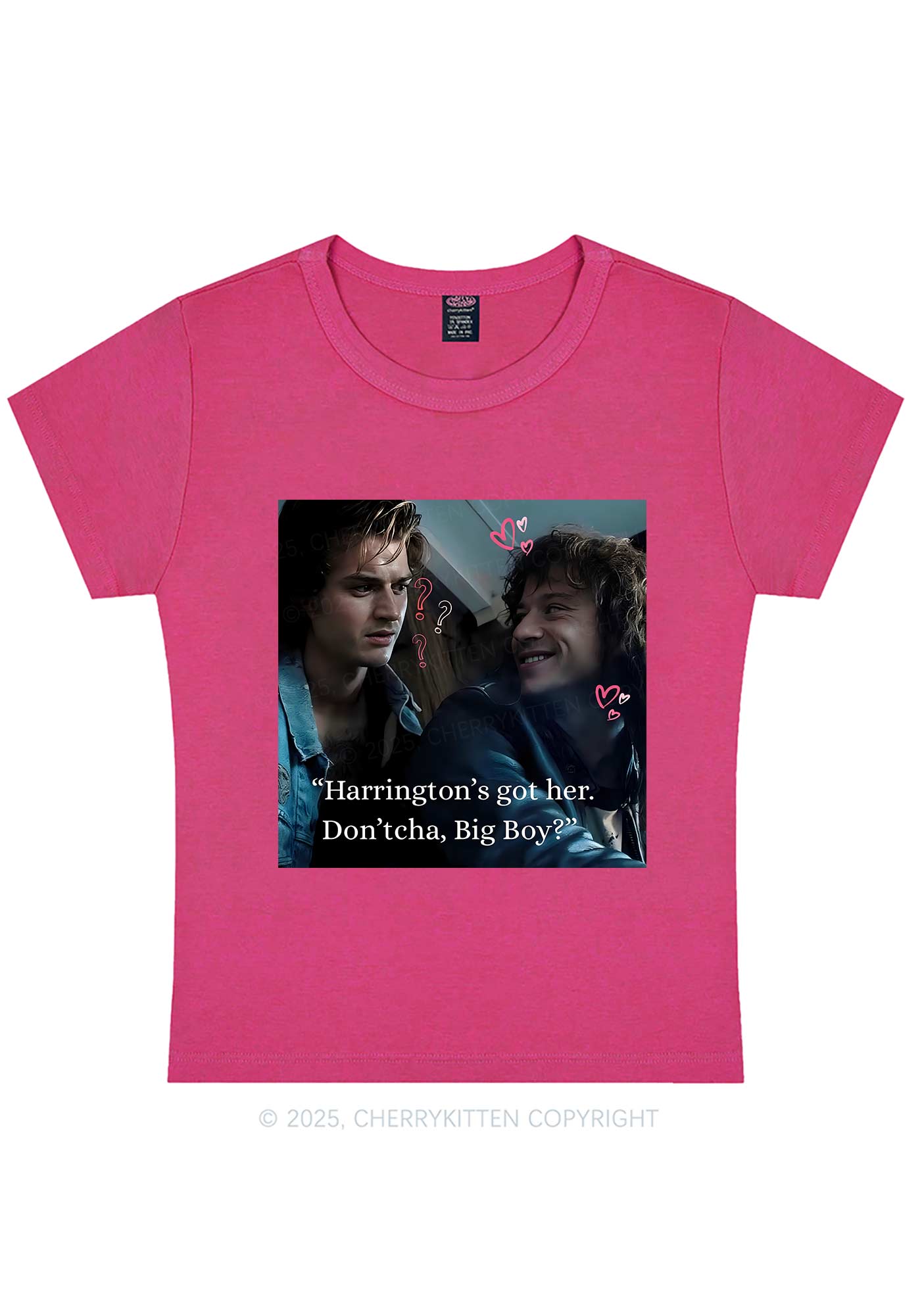 Big Boy Got Her Y2K Baby Tee Cherrykitten