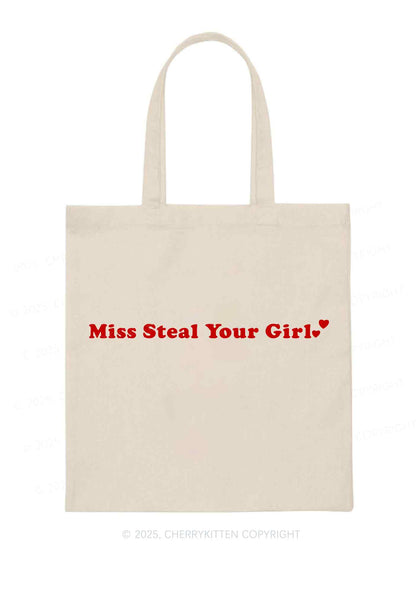 Miss Steal Your Girl  Pride Y2K Canvas Tote Bag Cherrykitten