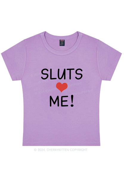 Curvy Slxts Love Me Y2K Baby Tee Cherrykitten