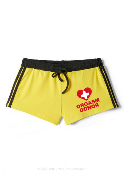 Orgxsm Donor Y2K Drawstring Mini Shorts Cherrykitten