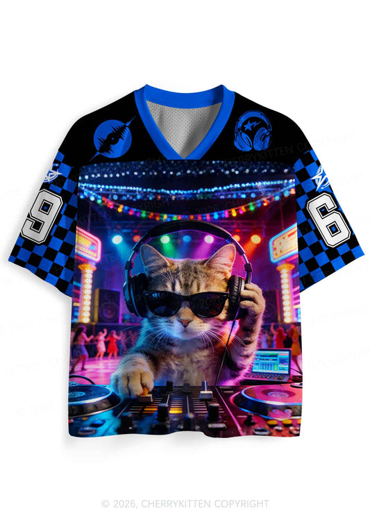 DJ Cat Rave Y2K Sport Jersey Shirts Cherrykitten