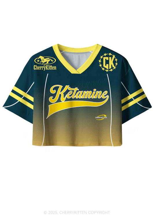 Custom Ketamxxe Y2K Crop Sport Jersey Shirts Cherrykitten
