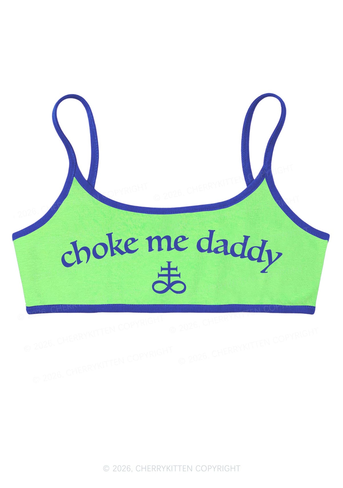 Choke Me Daddy Y2K Super Crop Cami Cherrykitten
