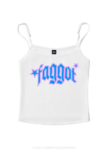 Faggot Stars Pride Y2K Spaghetti Strap Cami Cherrykitten