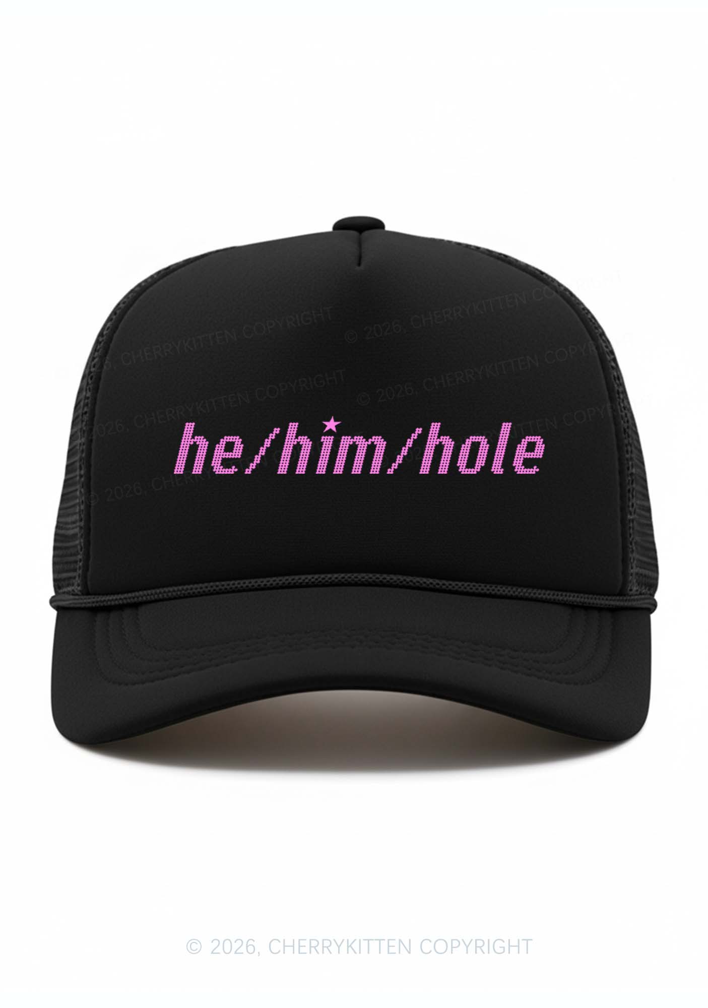 He Him Hole Pride Y2K Trucker Hat Cherrykitten