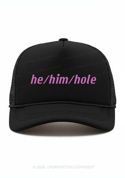 He Him Hole Pride Y2K Trucker Hat Cherrykitten