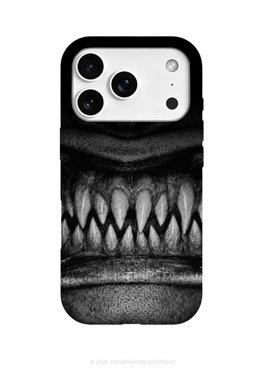 Halloween Monster Sharp Fangs Y2K Phone Case Cherrykitten