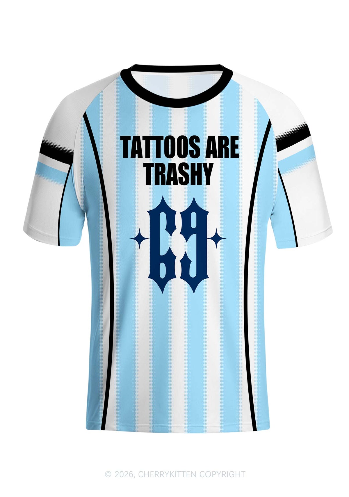 Tattoos Are Trashy Y2K Football Jersey Shirts Cherrykitten