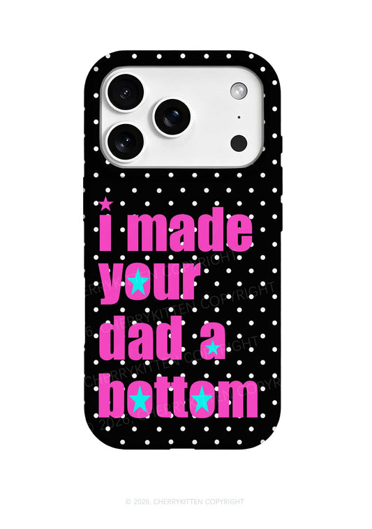 Black Made Your Dad Bottom Y2K Phone Case Cherrykitten
