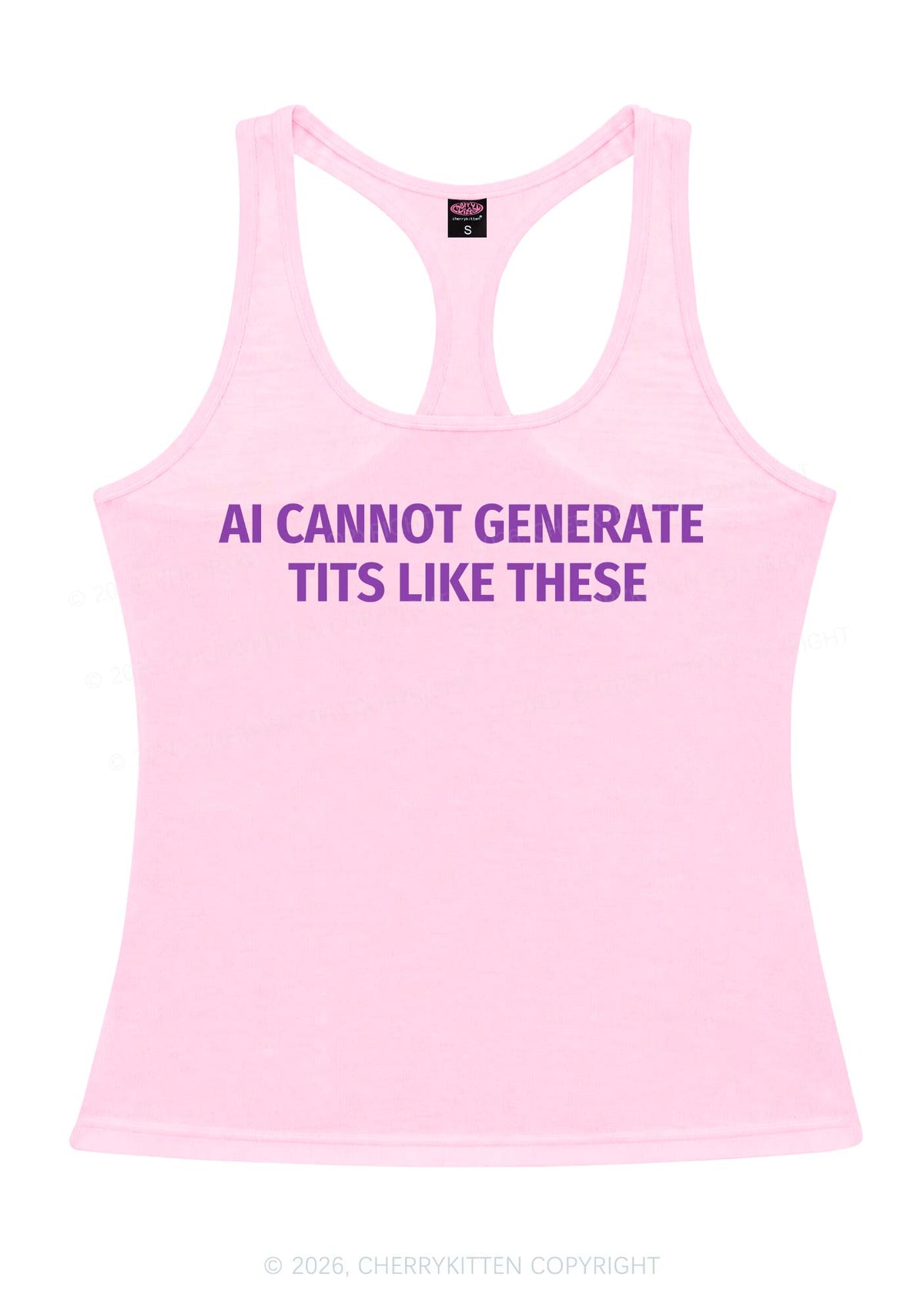 Ai Cannot Generate Txts Y2K Women Racerback Tank Top Cherrykitten