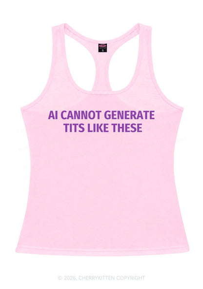 Ai Cannot Generate Txts Y2K Women Racerback Tank Top Cherrykitten