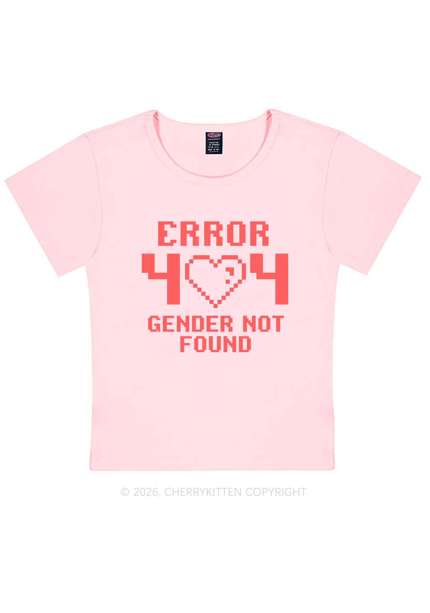 Gender Not Found Pride Y2K Baby Tee Cherrykitten