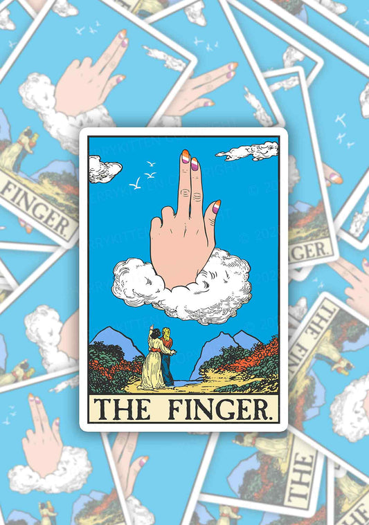 The Lesbians Finger Pride 1pc Y2K Sticker Cherrykitten