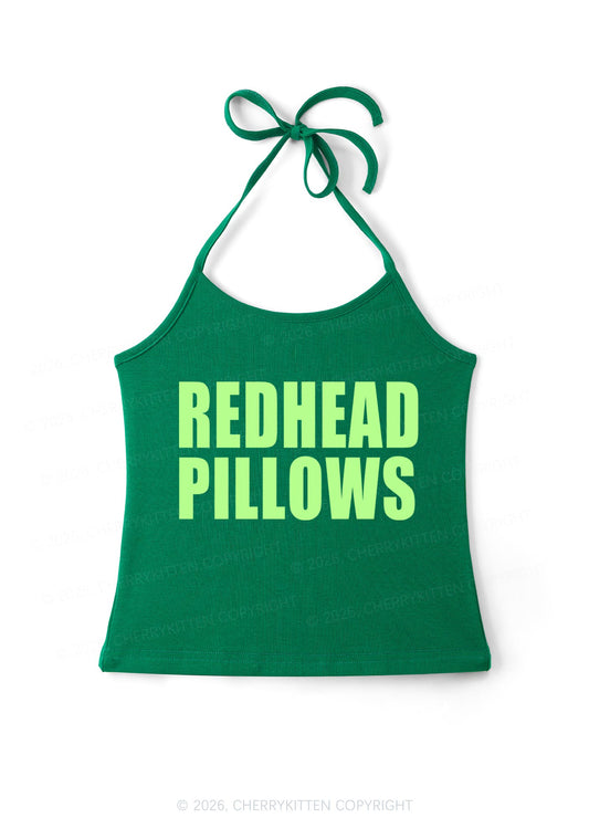 Redhead Pillows St Patricks Y2K Halter Neck Cami Cherrykitten