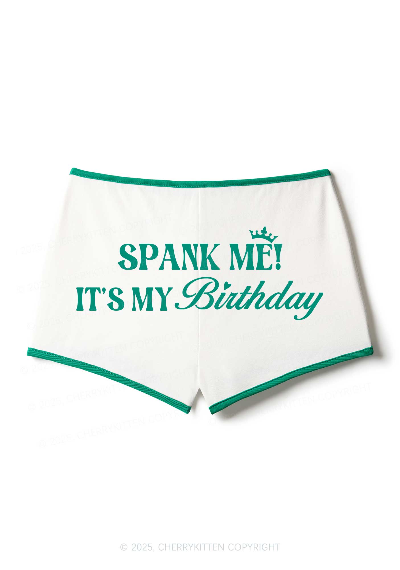 Spank Me Its My Birthday Y2K Booty Shorts Cherrykitten