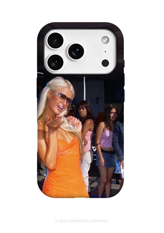 Orange Dress Girl Y2K Phone Case Cherrykitten