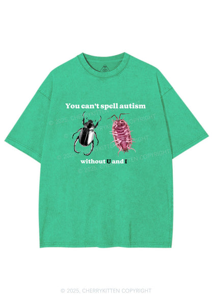 Autism Insect Y2K Shirts Washed Tee Cherrykitten
