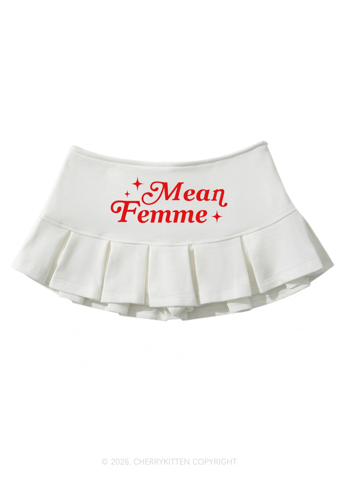 Mean Femme Pride Y2K Mini Pleated Skirts Cherrykitten