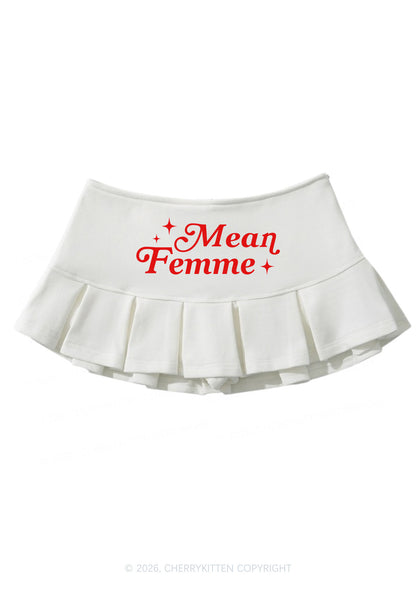 Mean Femme Pride Y2K Mini Pleated Skirts Cherrykitten