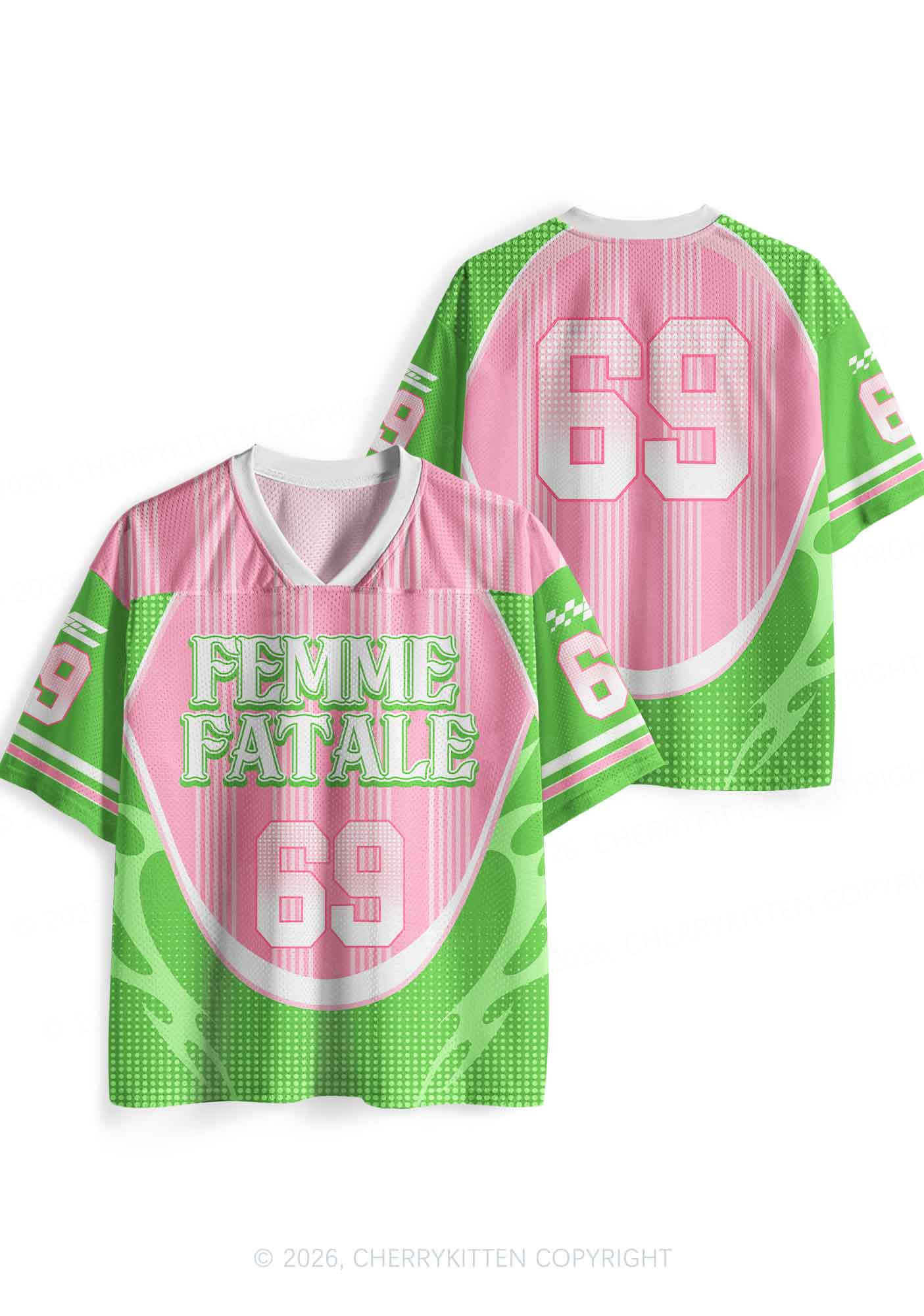 Femme Fatale Pride Y2K Sport Jersey Shirts Cherrykitten