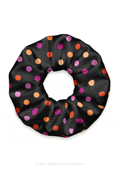 Lesbian Dots Pride Y2K Hair Scrunchie Cherrykitten