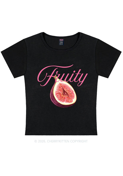 Fruity Fig Pride Y2K Baby Tee Cherrykitten