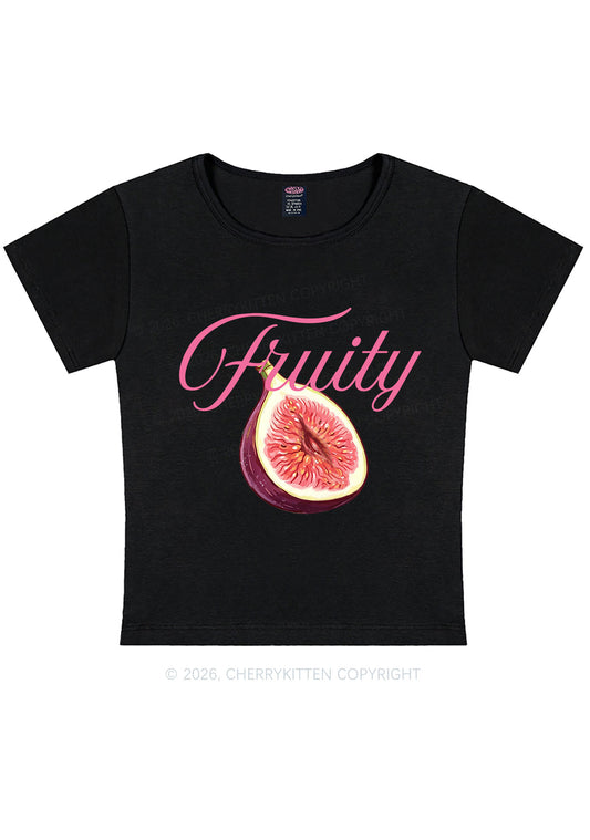 Fruity Fig Pride Y2K Baby Tee Cherrykitten