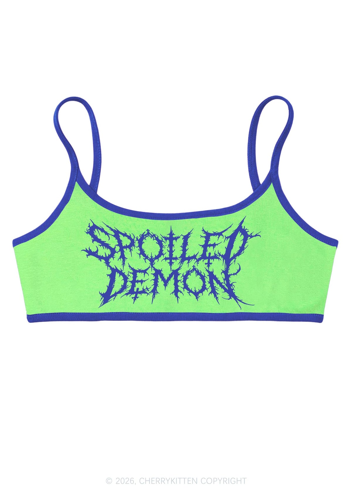 Halloween Spoiled Demon Y2K Super Crop Cami Cherrykitten