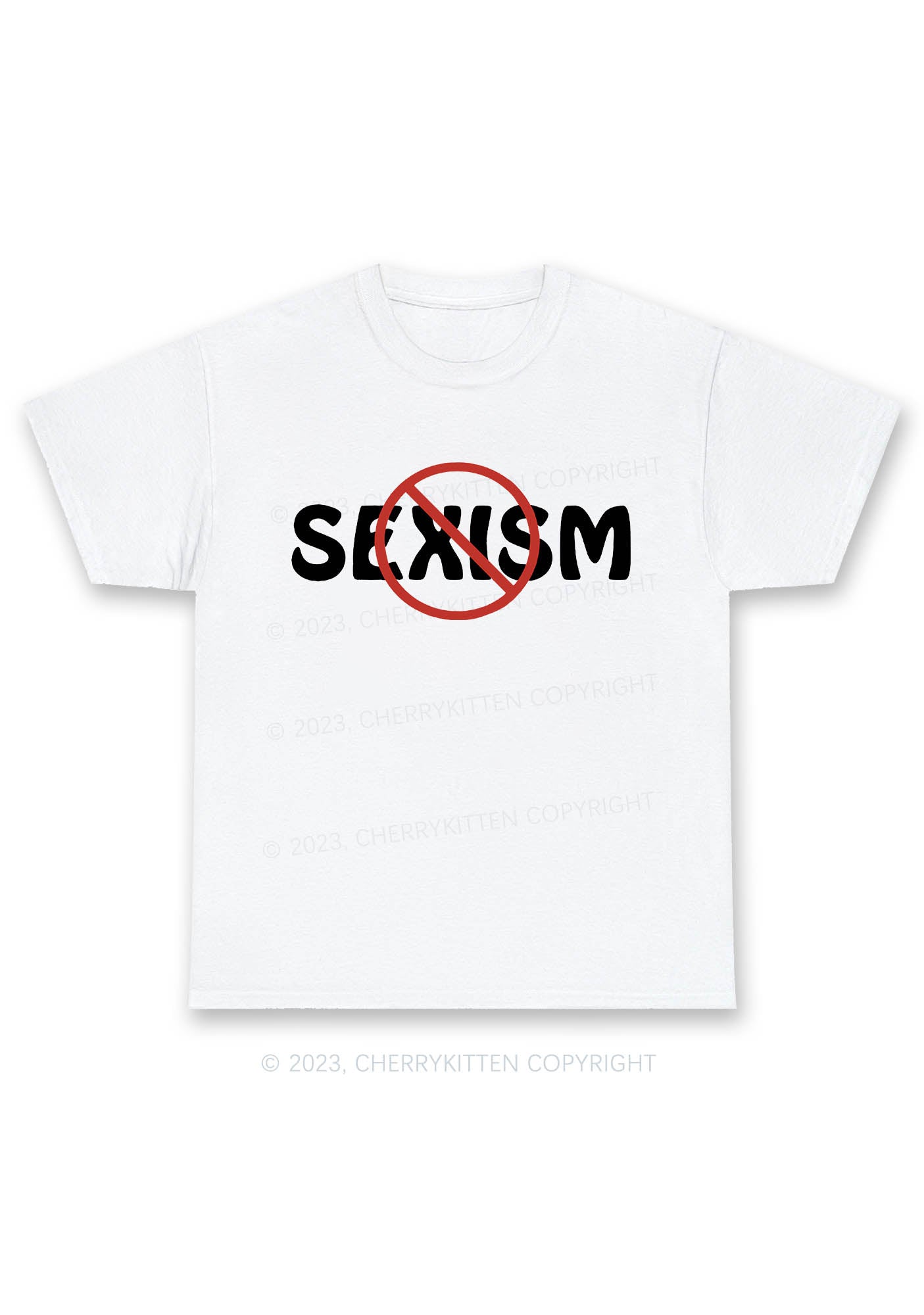 Stop Sexism Y2K Chunky Shirt Cherrykitten