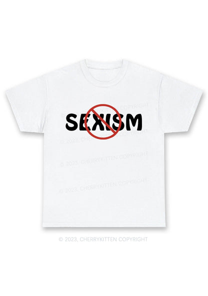 Stop Sexism Y2K Chunky Shirt Cherrykitten