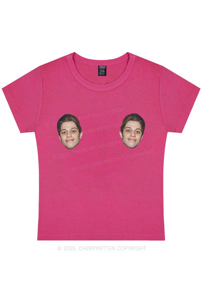 Custom Double Face Y2K Baby Tee Cherrykitten