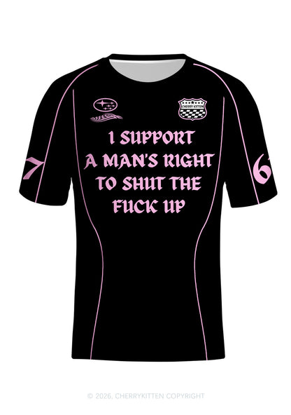 I Support A Mans Right Y2K Football Jersey Shirts Cherrykitten