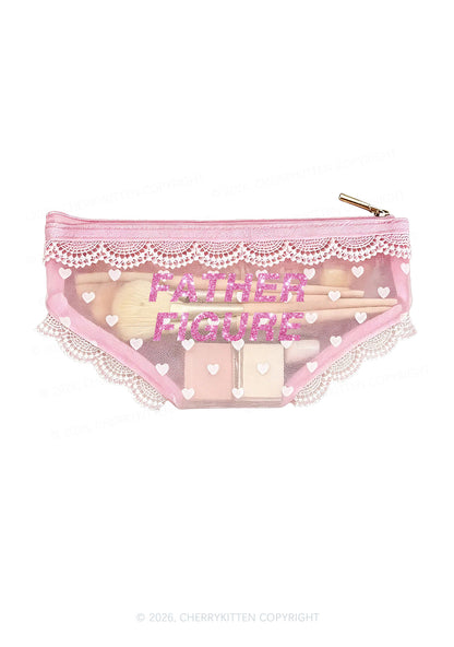Glitter Father Figure Y2K Briefs Shape Cosmetic Pouch Cherrykitten