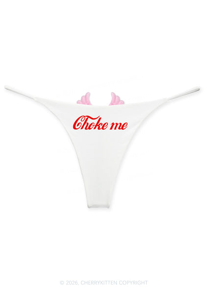 Choke Me Y2K Goth Angel Wings Bikini String Thong Cherrykitten