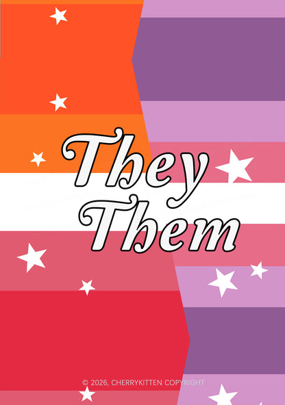 They Them Flag Pride 1Pc Y2K Pin Badge Cherrykitten