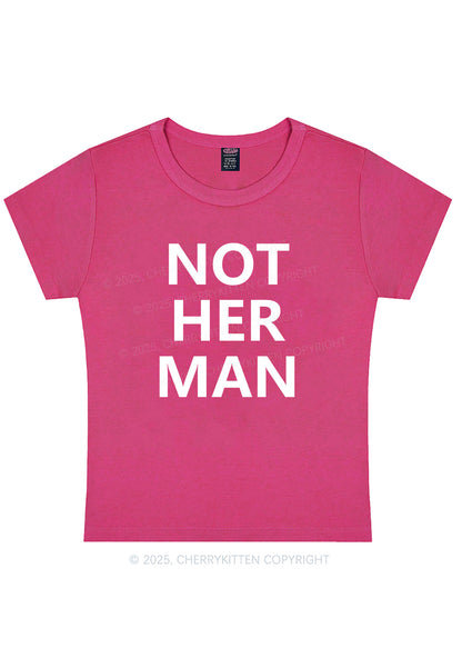 Not Her Man Y2K Baby Tee Cherrykitten
