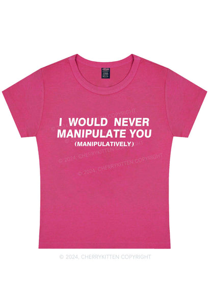Curvy Manipulate You Y2K Baby Tee Cherrykitten