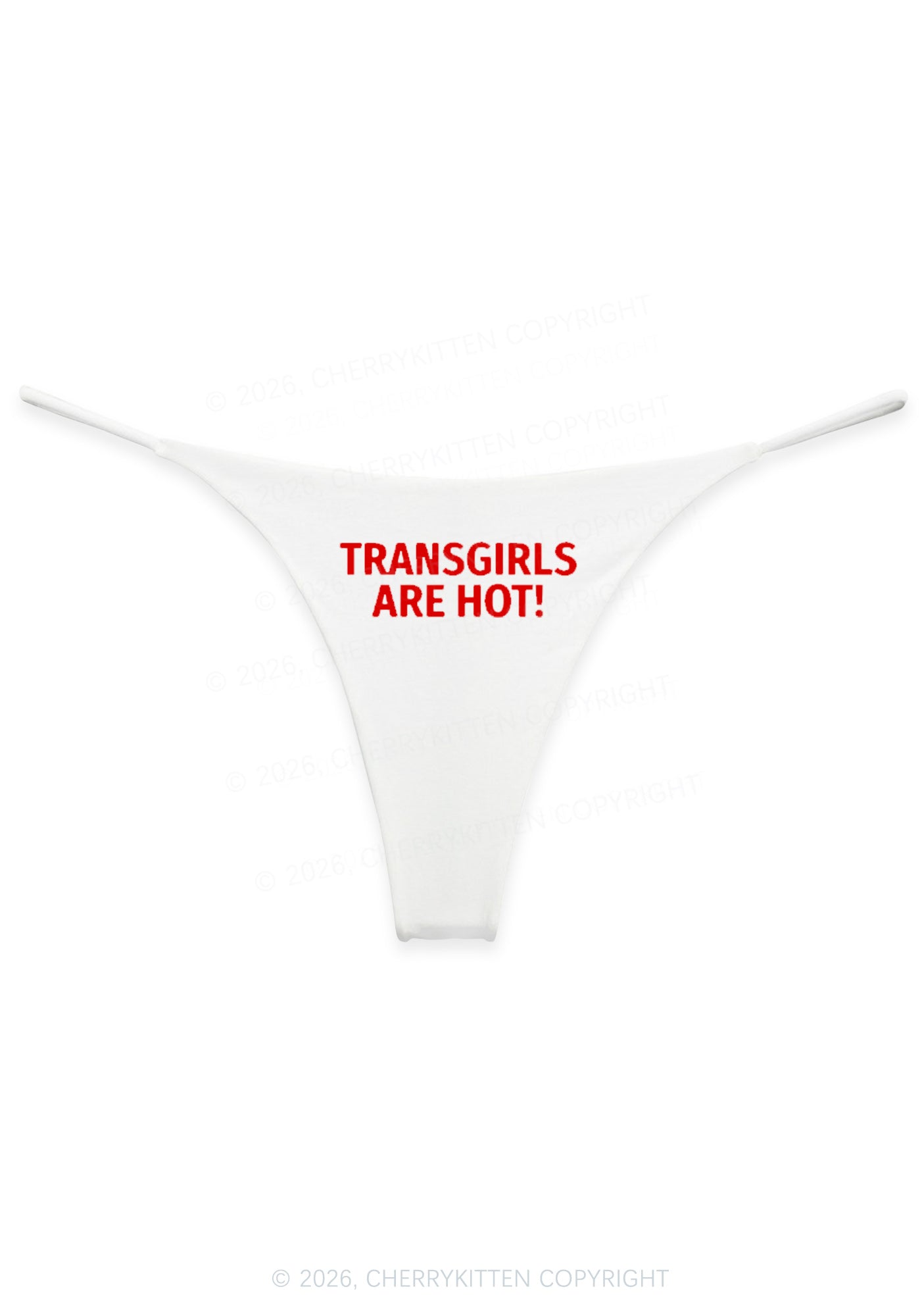 Transgirls Are Hot Pride Y2K Bikini String Thong Cherrykitten