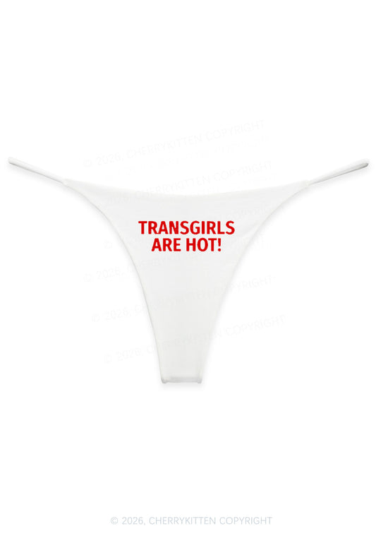 Transgirls Are Hot Pride Y2K Bikini String Thong Cherrykitten