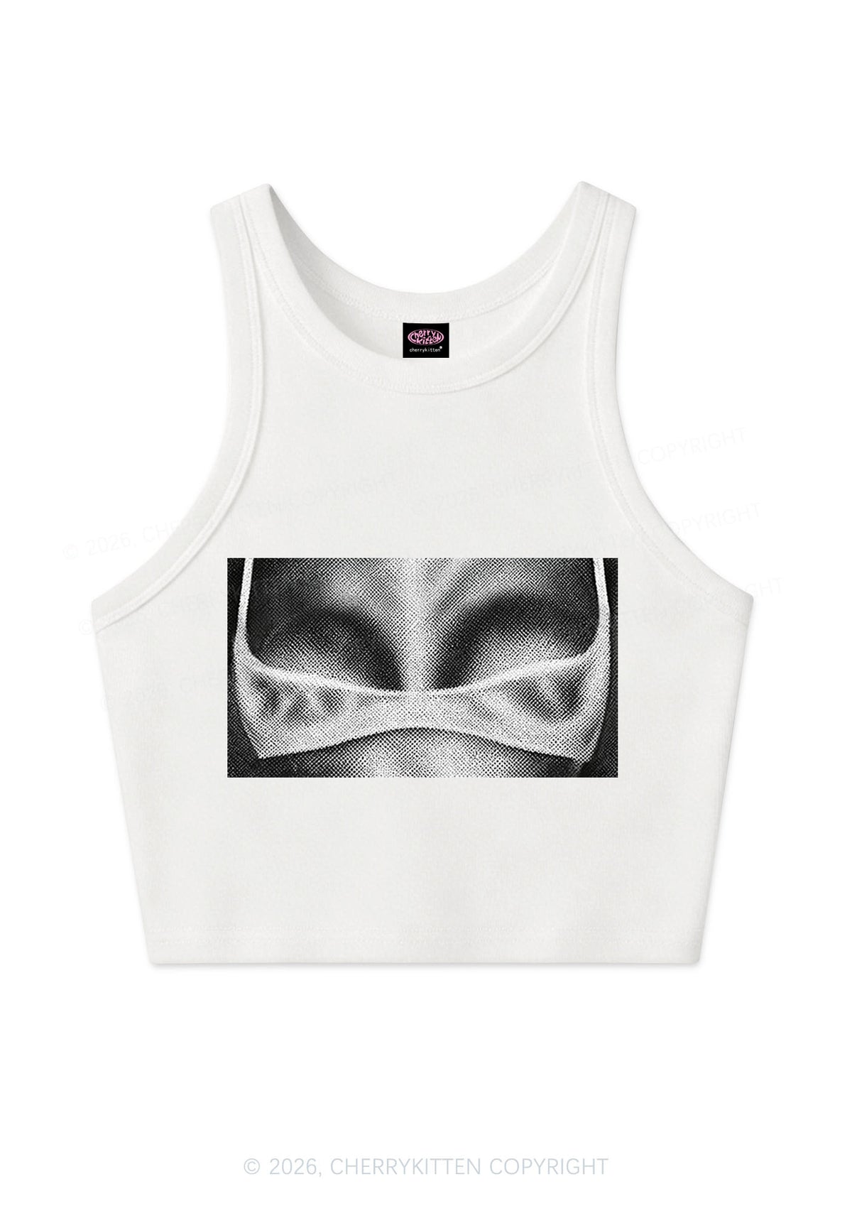 Lingerie Bxxbs Y2K Crop Tank Top Cherrykitten