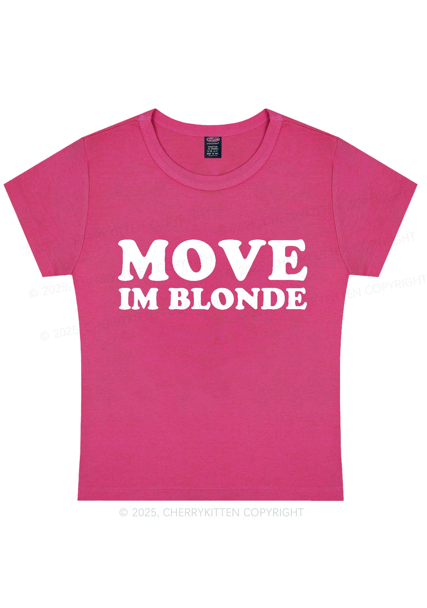 Move Im Blonde Y2K Baby Tee Cherrykitten