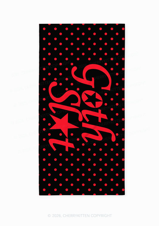 Goth Slxt Y2K Beach Towel Cherrykitten