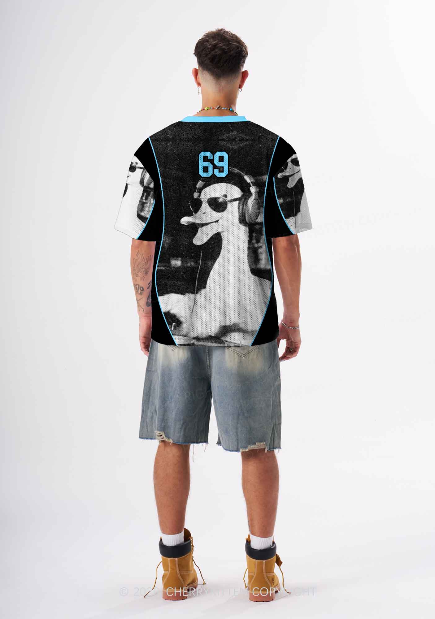 DJ Duck Y2K Sport Jersey Shirts Cherrykitten