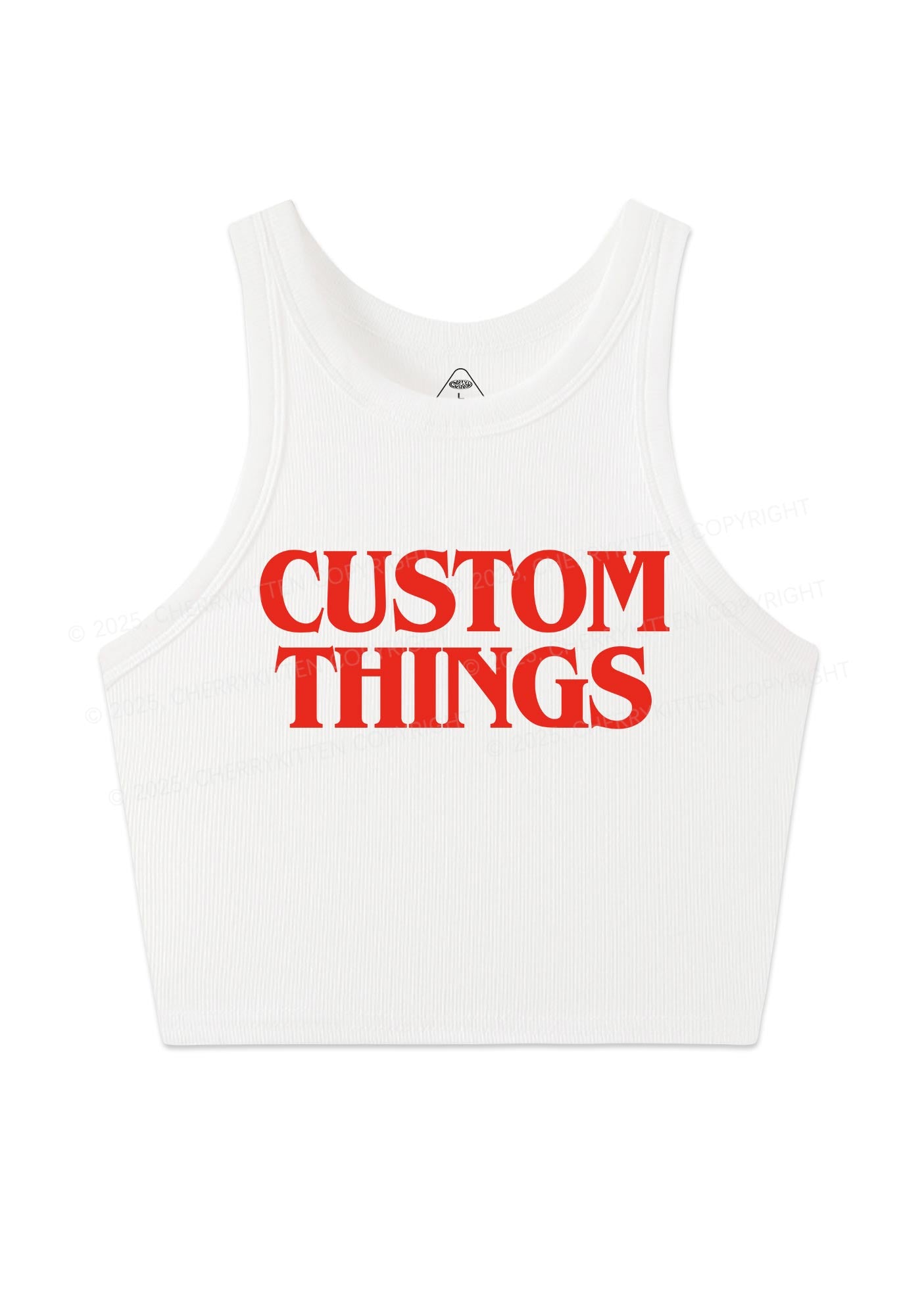 Custom Things Y2K Crop Tank Top Cherrykitten