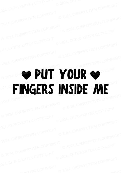 Put Your Fingers Inside Me Y2K Flat String Thong Cherrykitten