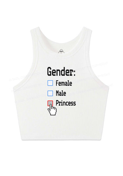 Gender Princess Pride Y2K Crop Tank Top Cherrykitten